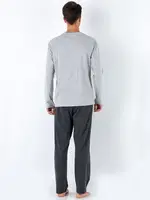 Erkek Kışlık Pijama Takımı DoReMi 002-000821 Gri Melanj görsel 5