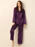 DoReMi Uzun Kollu Saten Pijama Takımı K.MOR görsel 15