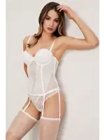 Dream Straplez Jartiyerli Desteksiz Büstiyer Takım Eros ERSK884 Ekru