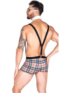 For Dreams Ekose Boxerlı Askılı Fantazi Kostüm For Dreams 9000 - Alternatif Görünüm