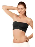 Elite Life Dikişsiz Askısız Straplez Büstiyer Sütyen 860 Siyah görsel 6