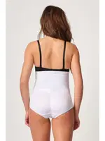 Emay 2005 Yüksek bel slip pop-up Korse Popo Destekli Beyaz görsel 5