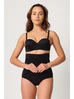 Emay 2005 Yüksek bel slip pop-up Korse Popo Destekli Siyah görsel 6