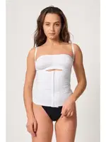 Emay 2030 Agraflı Göğsü Açık Atlet Korse Beyaz görsel 7