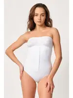 Emay 2088 Önden Agraflı Slip Korse Beyaz görsel 7