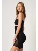 Emay 2928 Toparlayıcı Ön Agraflı Tül Lazer İnceltici Korse Siyah görsel 8