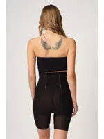 Emay 2928 Toparlayıcı Ön Agraflı Tül Lazer İnceltici Korse Siyah görsel 9