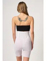 Emay 2928 Toparlayıcı Ön Agraflı Tül Lazer İnceltici Korse Beyaz görsel 4