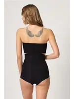 Emay 2931 Göbek Balen Destekli Slip Korse Siyah görsel 5