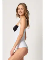 Emay 2946 Göğüs Altı Balen Destekli Atlet Korse Beyaz görsel 5