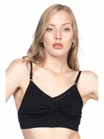 Emay Agraflı Toparlayıcı Dikişsiz Sütyen 4035 Siyah