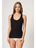 Emay Sırtı Tül Karyoka Destekli Lazer İnceltici Atlet Korse 2938 Siyah farklı açı