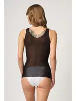 Emay Sırtı Tül Karyoka Destekli Lazer İnceltici Atlet Korse 2938 Siyah görsel 4