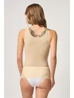 Emay Sırtı Tül Karyoka Destekli Lazer İnceltici Atlet Korse 2938 Ten görsel 7