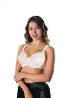 Emay Brode Balenli Minimizer Toparlayıcı Sütyen 170 B CUP Beyaz görsel 5