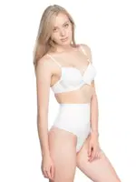 Emay Çift Kat String Korse 2020 Beyaz görsel 4