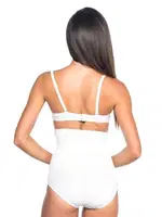 Emay Desenli Double Yüksek Bel Slip Korse 2079 Beyaz görsel 10
