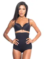 Emay Desenli Double Yüksek Bel Slip Korse 2079 Siyah