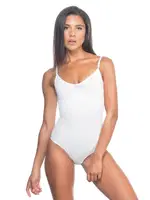 Emay Desenli Slip Body Korse 2072 Beyaz görsel 9