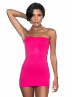 Emay Desenli Straplez Dikişsiz Atlet 5005 Fuşya görsel 17