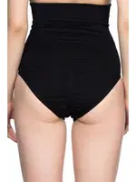 Emay Dikişsiz Alttan Çıtçıtlı Double Slip Korse 2019 Siyah görsel 10