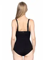 Emay Dikişsiz Göğsü Açık Slip Boy Çıt Çıtlı Korse 2023 Siyah görsel 9