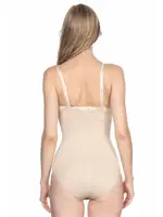 Emay Dikişsiz Göğsü Açık Slip Boy Çıt Çıtlı Korse 2023 Ten görsel 12