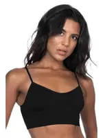 Emay Dikişsiz İp Askılı Büstiyer 4003 Siyah farklı açı