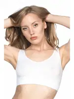 Emay Dikişsiz Kalın Askı Büstiyer 4005 Beyaz detay görünüm