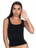 Emay Dikişsiz Kalın Askılı Atlet 5002 Siyah görsel 6