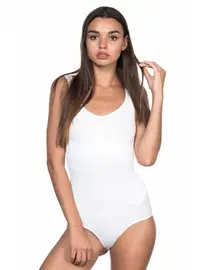 Emay Emay Dikişsiz Kalın Askılı Çıtçıtlı Ripli Body 1924