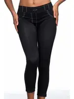 Kot Pantolon Tayt Emay Dikişsiz 3801 Siyah görsel 12