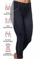 Kot Pantolon Tayt Emay Dikişsiz 3801 Siyah görsel 15