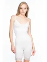 Emay Dikişsiz Paça Dantelli Boxer Boy Korse 2031 Beyaz görsel 8