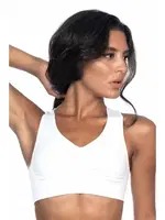 Emay Dikişsiz Sporcu Toparlayıcı Sütyen 4011 Beyaz görsel 8