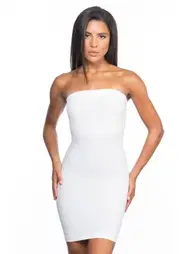 Emay Emay Dikişsiz Straplez Korse Elbise 5065