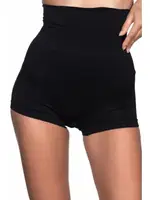 Emay Dikişsiz Toparlayıcı Double Boxer Korse 2022 Siyah görsel 5