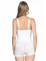 Emay Seamless Göğsü Açık Paçalı Boy Korse 2058 Beyaz görsel 5
