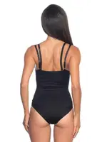 Emay Seamless Göğsü Açık Slip Boy Korse 2073 Siyah farklı açı