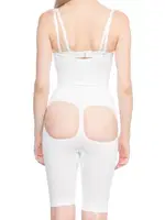 Emay Seamless Göğsü Ve Popo Açık Uzun Paçalı Boxer Boy Korse 2038 Beyaz görsel 5