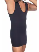 Emay V Yaka Erkek Atlet Korse E1003 Siyah görsel 7