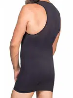 Emay V Yaka Erkek Atlet Korse E1003 Siyah görsel 8