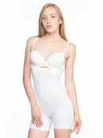 Emay Yüksek Bel Uzun Paçalı İnce Korse 7026 Beyaz görsel 7