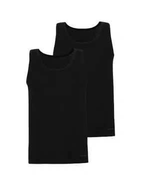 Black Spade 2li Erkek Atlet Paket Loose Fit Siyah BlackSpade 9225 