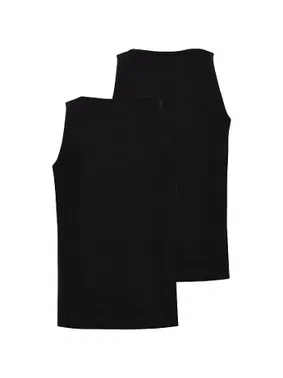 Black Spade 2li Erkek Atlet Paket Loose Fit Siyah BlackSpade 9225  - Alternatif Görünüm