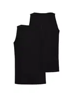 2li Erkek Atlet Paket Loose Fit Siyah BlackSpade 9225  Siyah detay görünüm