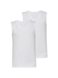 Black Spade 2li Erkek Atlet Paket Loose Fit Beyaz BlackSpade 9227