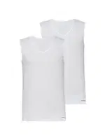 2li Erkek Atlet Paket Loose Fit Beyaz BlackSpade 9227