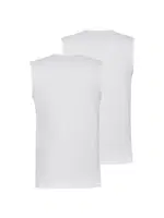 2li Erkek Atlet Paket Loose Fit Beyaz BlackSpade 9227 detay görünüm