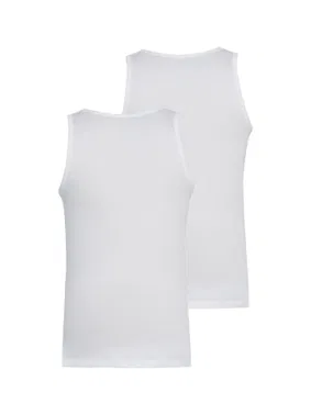 Black Spade Erkek Atlet 2li Paket Loose Fit Beyaz BlackSpade 9225  - Alternatif Görünüm